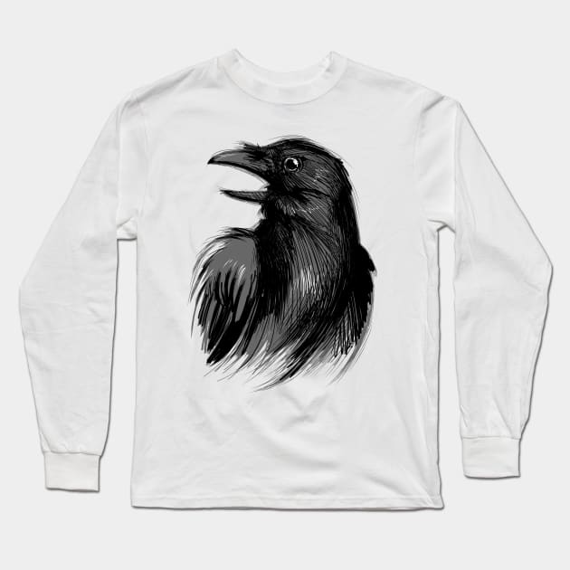 Raven Long Sleeve T-Shirt by August